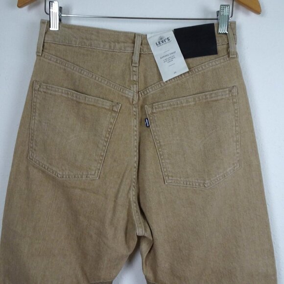 Levi's Made & Crafted Barrel Crop Jeans Women's Size 26 Brown Denim - Picture 6 of 16